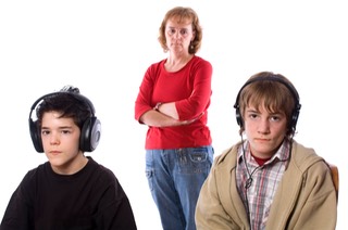 Teen Headphones Mom